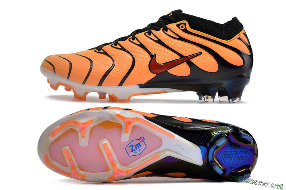 Unisex Nike Air Zoom Mercurial Vapor 15 Elite FG Football Boots - Orange/Black/Red 1