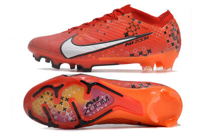 Men's Nike AIR Zoom Mercurial Vapor 15 Elite FG Football Boots - Orange/White/Black