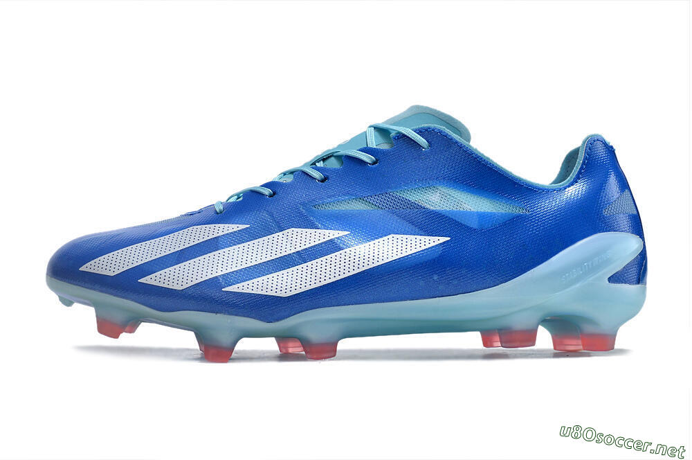 Men's Adidas X Crazyfast+ FG Football Boots - Blue/White/Jade 0