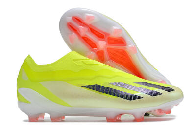 Men's Adidas X Crazyfast+ FG Football Boots - Yellow/Black/Pink