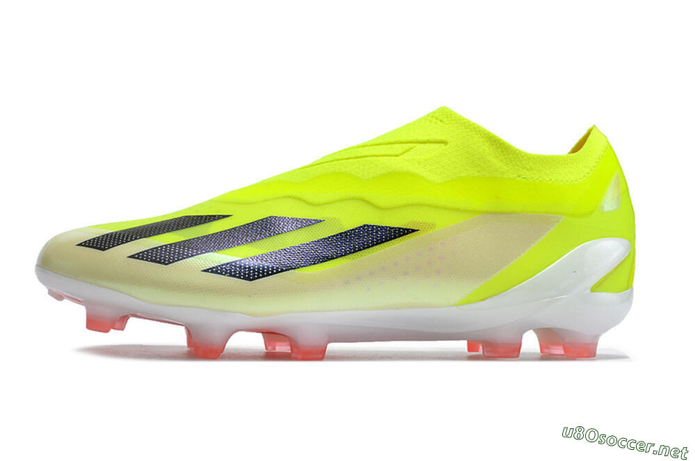 Men's Adidas X Crazyfast+ FG Football Boots - Yellow/Black/Pink 0