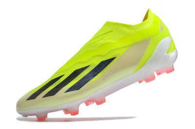 Men's Adidas X Crazyfast+ FG Football Boots - Yellow/Black/Pink