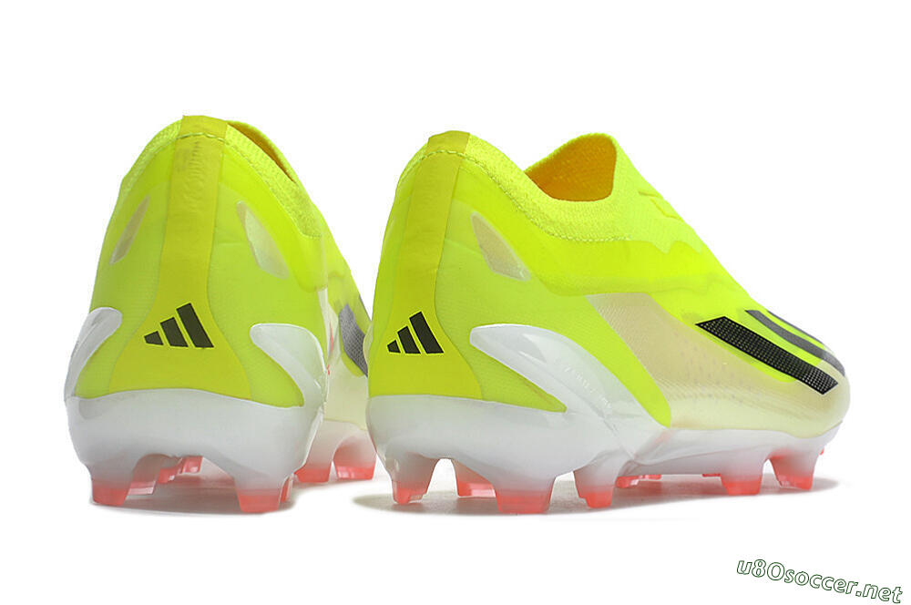 Men's Adidas X Crazyfast+ FG Football Boots - Yellow/Black/Pink 6
