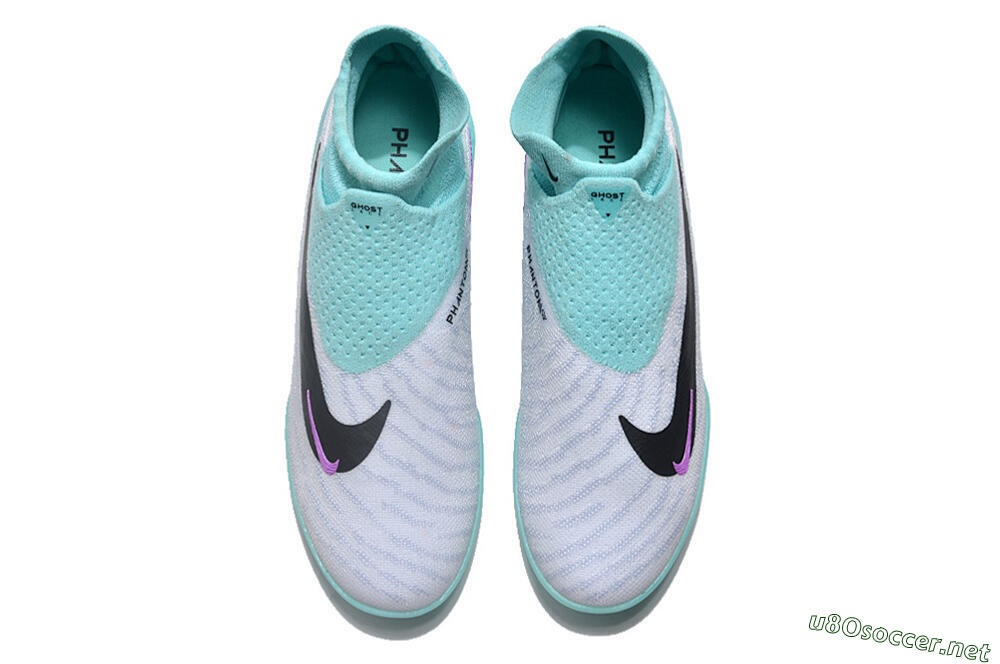 Unisex Nike Phantom GX Elite DF Link TF Football Shoes - White/Black/Jade 4