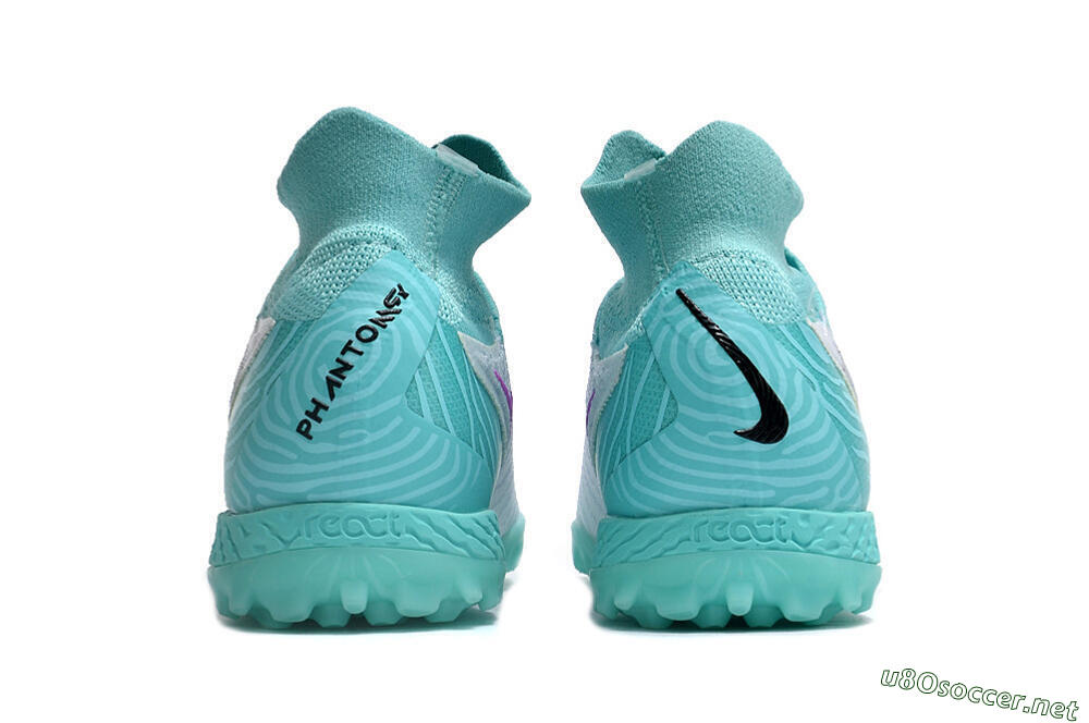 Unisex Nike Phantom GX Elite DF Link TF Football Shoes - White/Black/Jade 5