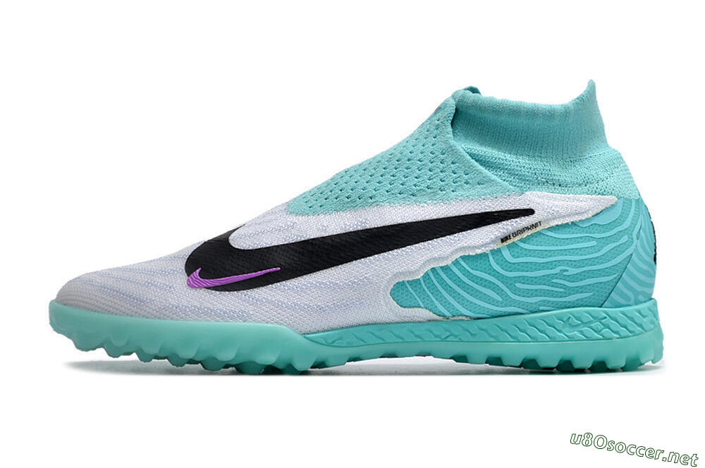 Unisex Nike Phantom GX Elite DF Link TF Football Shoes - White/Black/Jade 0