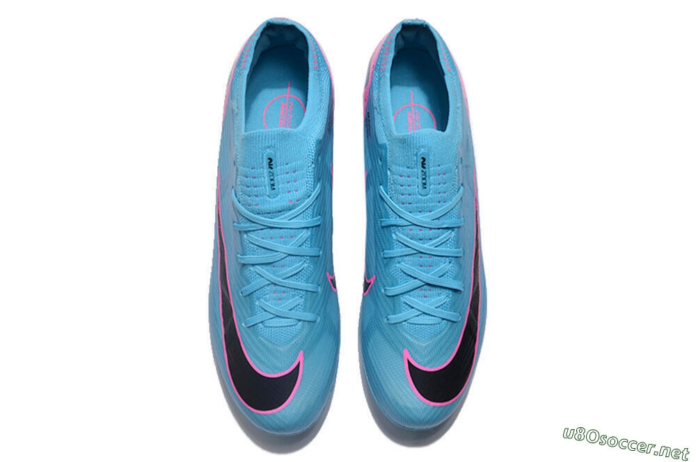 Unisex Nike Air Zoom Mercurial Vapor 15 Elite FG Football Boots - Blue/Pink/Black 4
