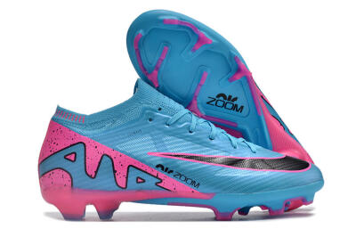 Unisex Nike Air Zoom Mercurial Vapor 15 Elite FG Football Boots - Blue/Pink/Black
