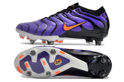 Men's Nike Air Zoom Mercurial Vapor 15 Elite SG Football Boots - Purple/Black/Orange