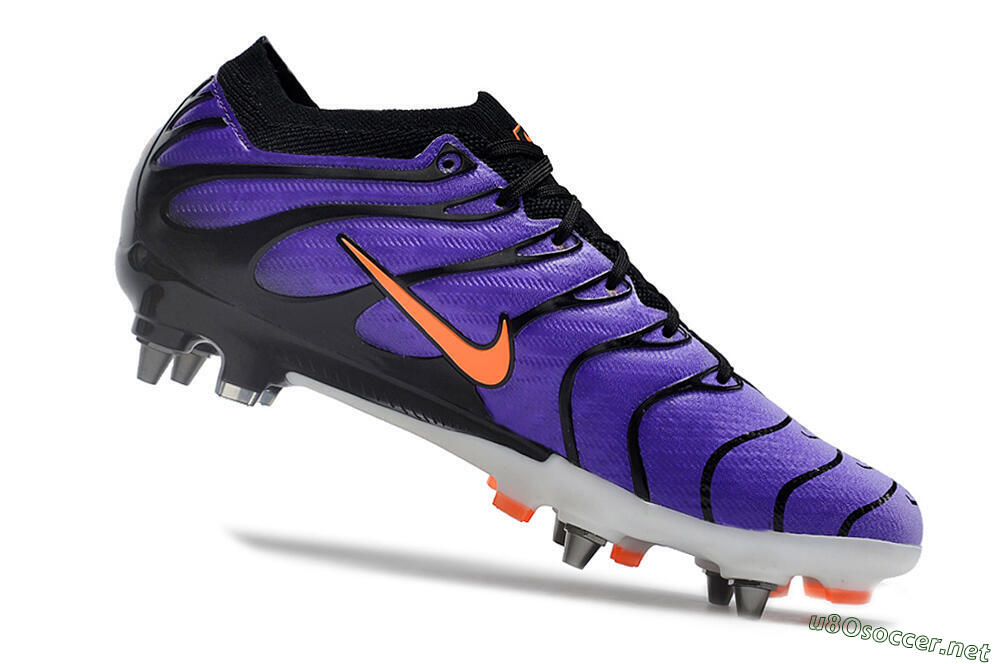 Men's Nike Air Zoom Mercurial Vapor 15 Elite SG Football Boots - Purple/Black/Orange 4