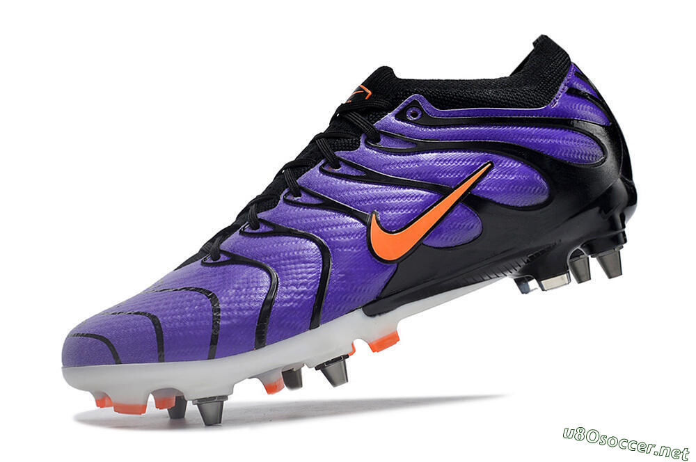 Men's Nike Air Zoom Mercurial Vapor 15 Elite SG Football Boots - Purple/Black/Orange 5