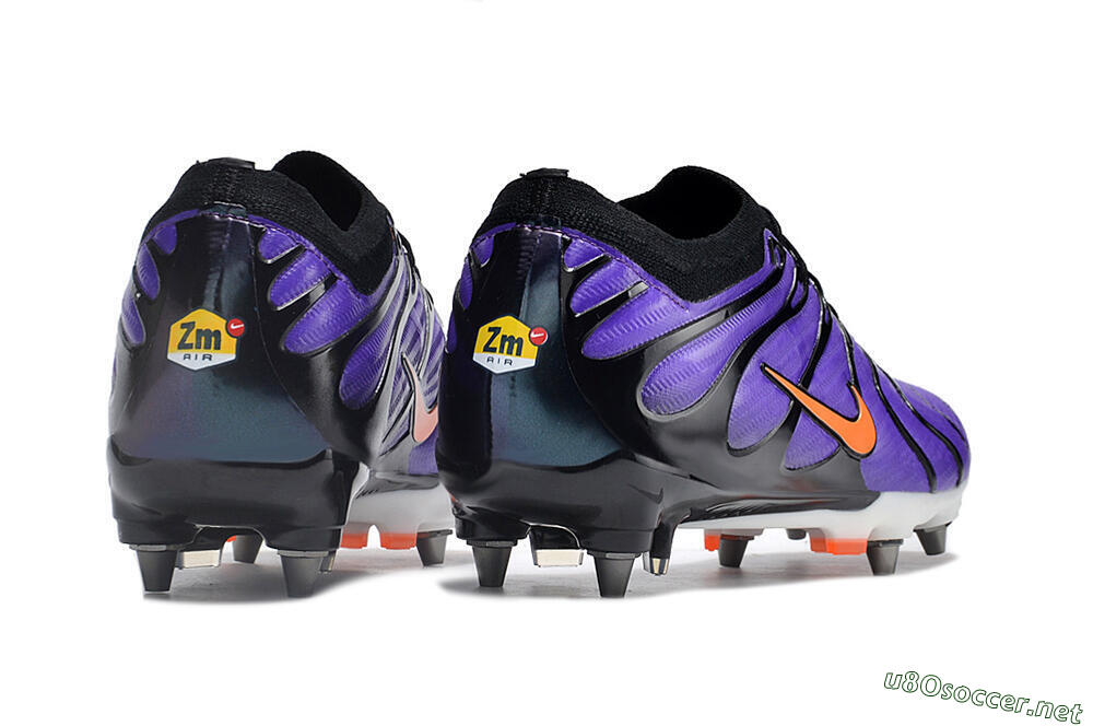 Men's Nike Air Zoom Mercurial Vapor 15 Elite SG Football Boots - Purple/Black/Orange 6