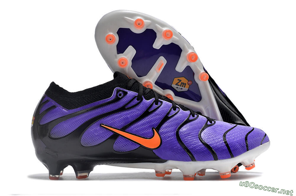 Men's Nike Air Zoom Mercurial Vapor 15 Elite AG Football Boots - Purple/Black/Orange 2