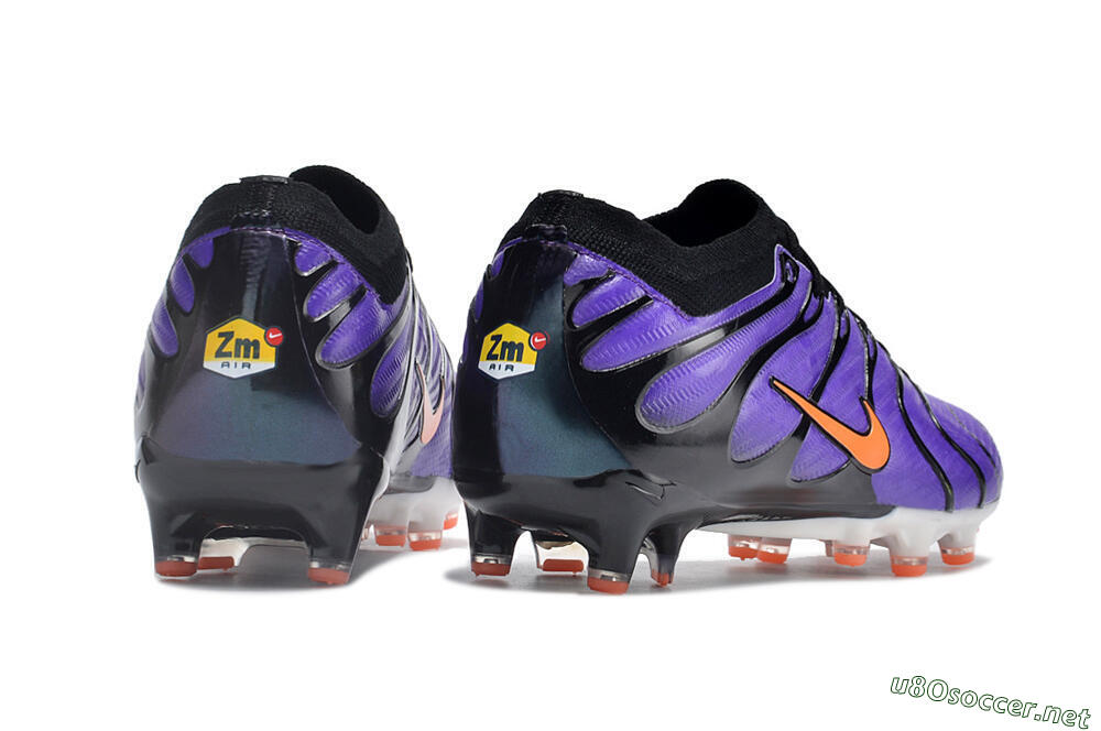 Men's Nike Air Zoom Mercurial Vapor 15 Elite AG Football Boots - Purple/Black/Orange 5