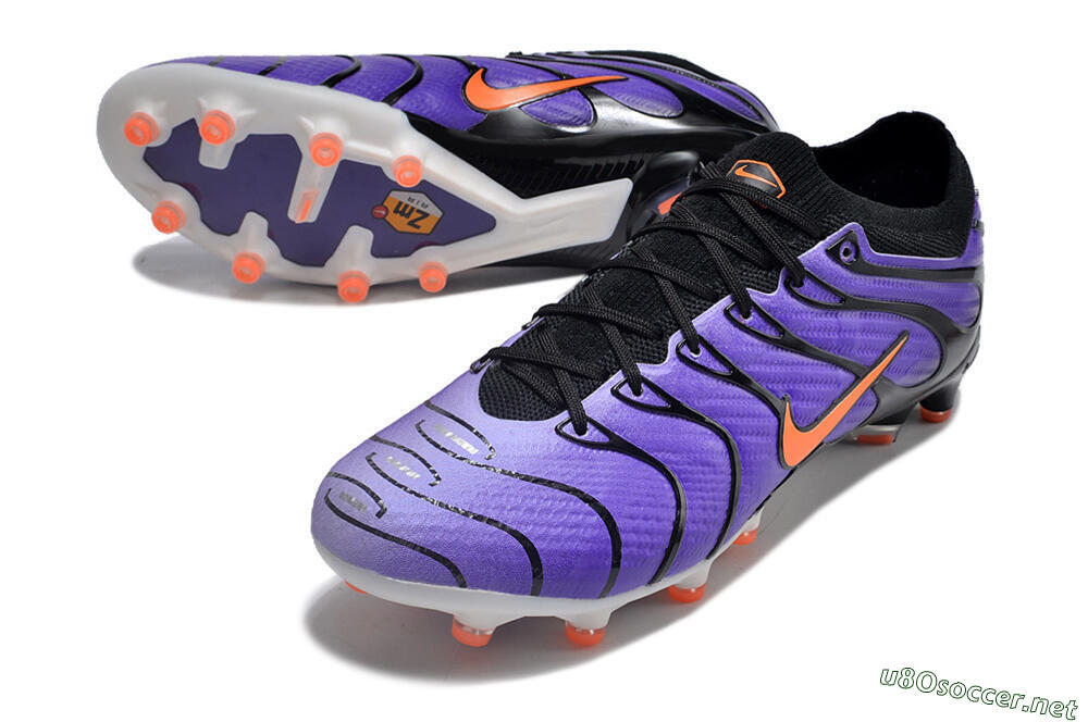 Men's Nike Air Zoom Mercurial Vapor 15 Elite AG Football Boots - Purple/Black/Orange 3