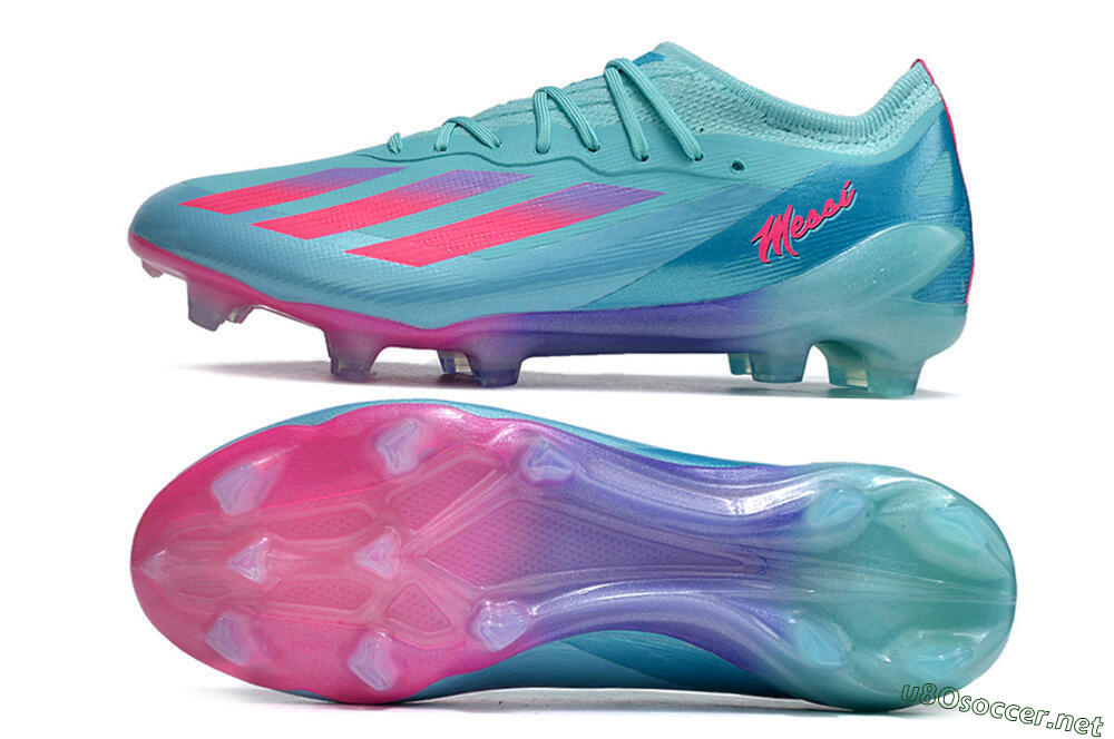 Men's Adidas X Crazyfast.1 Messi.1 FG Football Boots - Blue/Pink/Purple 1