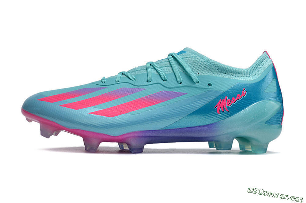 Men's Adidas X Crazyfast.1 Messi.1 FG Football Boots - Blue/Pink/Purple 0