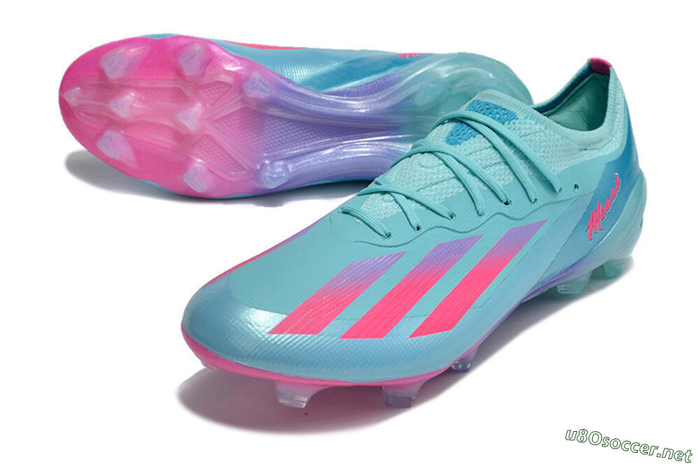 Men's Adidas X Crazyfast.1 Messi.1 FG Football Boots - Blue/Pink/Purple 3