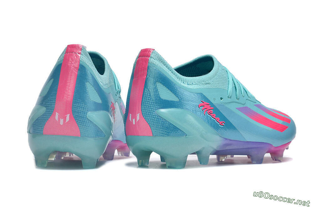Men's Adidas X Crazyfast.1 Messi.1 FG Football Boots - Blue/Pink/Purple 4
