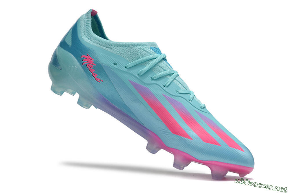 Men's Adidas X Crazyfast.1 Messi.1 FG Football Boots - Blue/Pink/Purple 5
