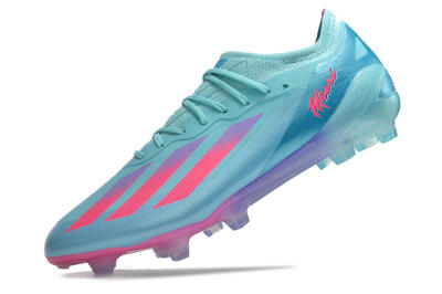 Men's Adidas X Crazyfast.1 Messi.1 FG Football Boots - Blue/Pink/Purple