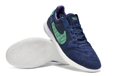 Men's Nike Street Gato IC Football Shoes - Blue/Green/White