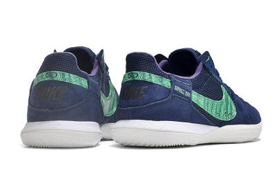 Men's Nike Street Gato IC Football Shoes - Blue/Green/White