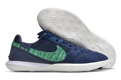 Men's Nike Street Gato IC Football Shoes - Blue/Green/White