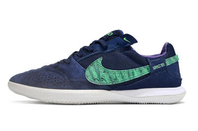 Men's Nike Street Gato IC Football Shoes - Blue/Green/White