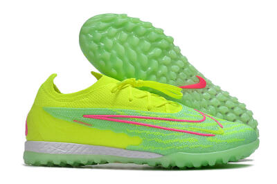 Men's Nike Phantom GX Elite TF Football Shoes - Yellow/Green/Pink
