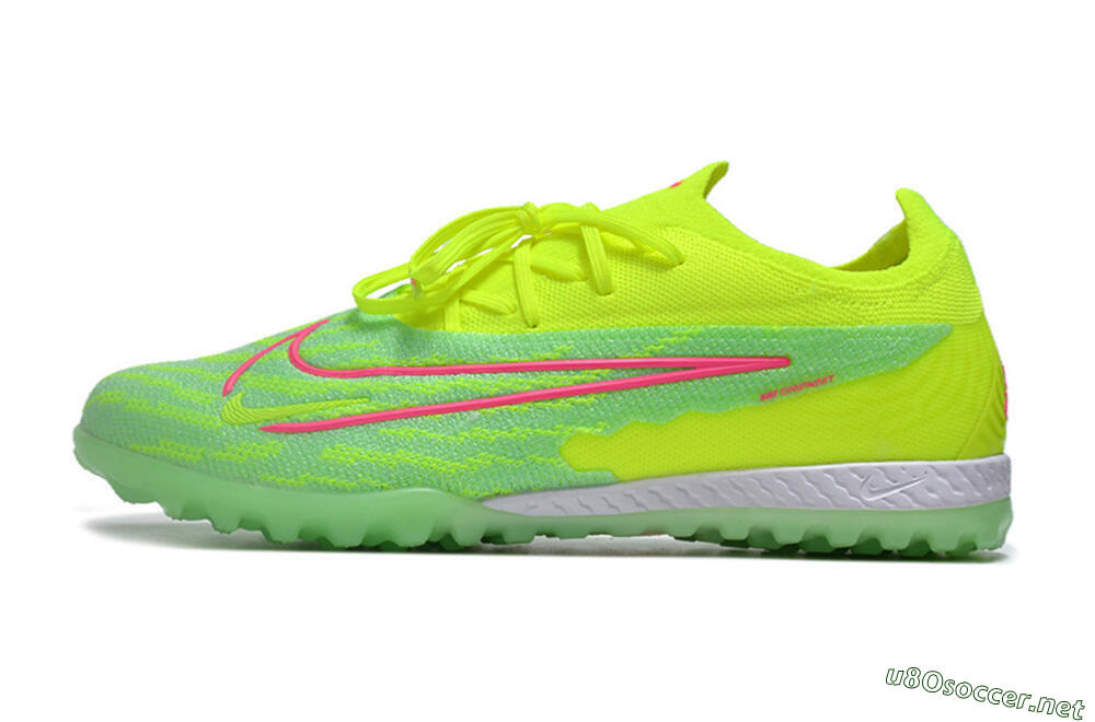 Men's Nike Phantom GX Elite TF Football Shoes - Yellow/Green/Pink 0