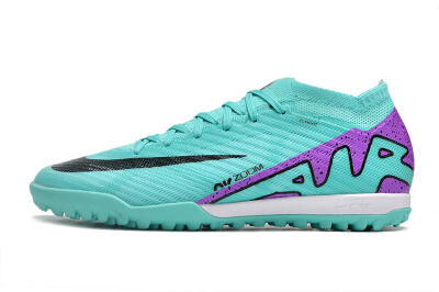Unisex Nike Air Zoom Mercurial Vapor 15 Elite TF Football Shoes - Turquoise/Black/White/Purple