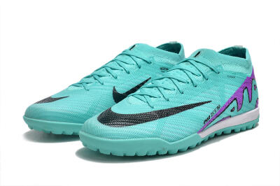 Unisex Nike Air Zoom Mercurial Vapor 15 Elite TF Football Shoes - Turquoise/Black/White/Purple