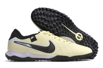 Men's Nike Tiempo Legend X Pro TF Football Shoes - Beige/Black/White
