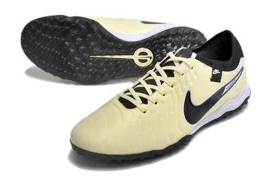 Men's Nike Tiempo Legend X Pro TF Football Shoes - Beige/Black/White