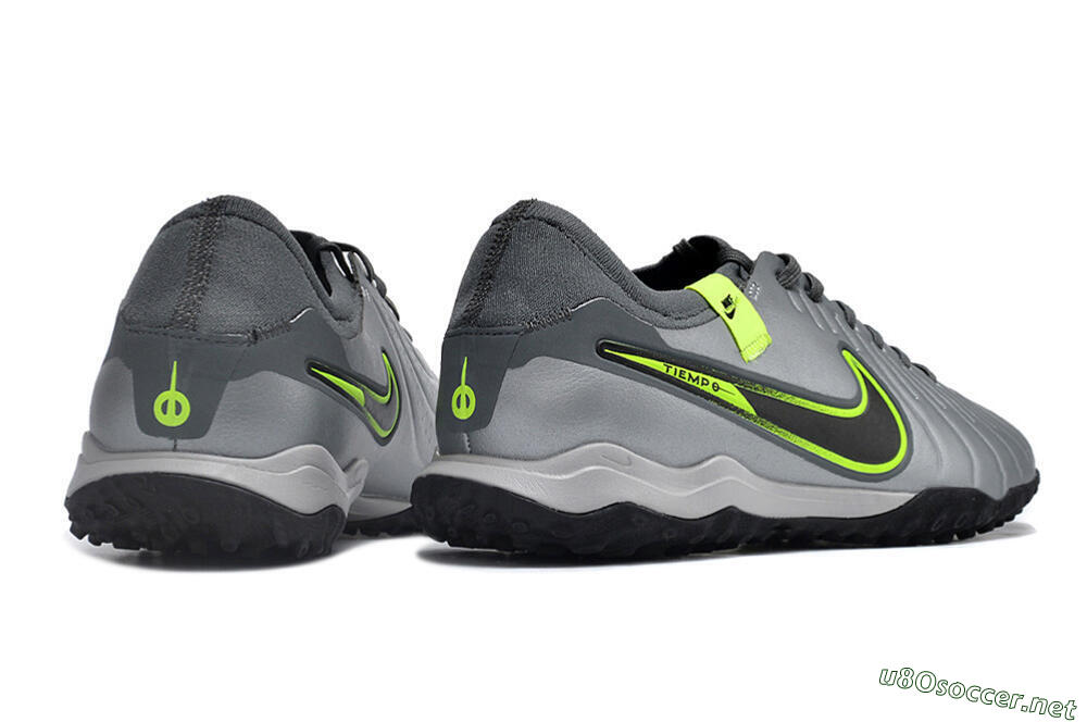 Men's Nike Tiempo Legend X Pro TF Football Shoes - Silver/Black/Yellow 6