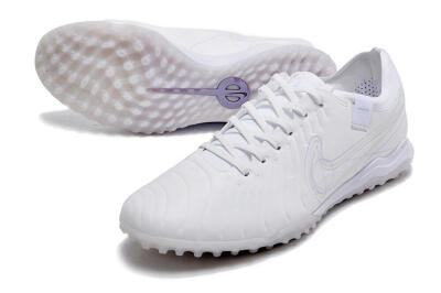 Men's Nike Tiempo Legend X Pro TF Football Shoes - White/Purple
