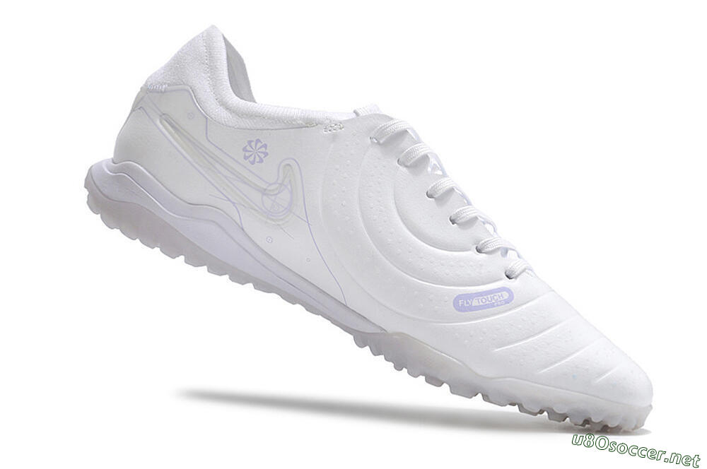 Men's Nike Tiempo Legend X Pro TF Football Shoes - White/Purple 4