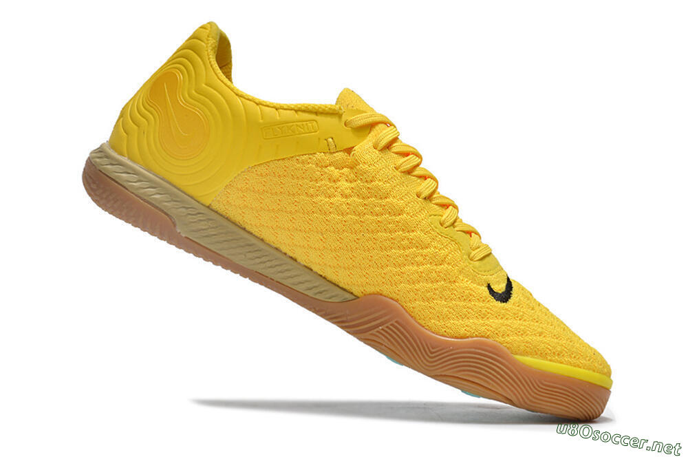 Men's Nike React Gato IC Football Shoes - Yellow/Black/Brown 4