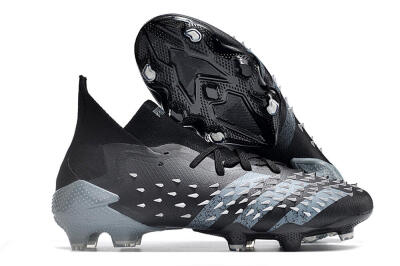 Unisex Adidas Predator Freak.1 FG Football Boots - Black/White/Grey