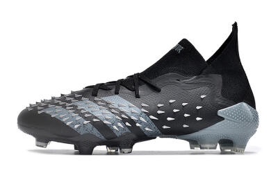 Unisex Adidas Predator Freak.1 FG Football Boots - Black/White/Grey