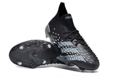 Unisex Adidas Predator Freak.1 FG Football Boots - Black/White/Grey