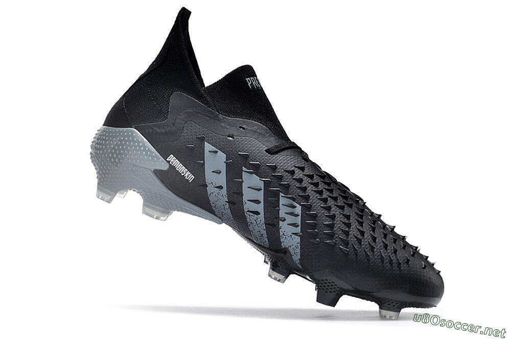Unisex Adidas Predator Freak.1 FG Football Boots - Black/White/Grey 4