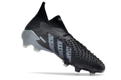 Unisex Adidas Predator Freak.1 FG Football Boots - Black/White/Grey
