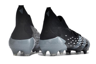 Unisex Adidas Predator Freak.1 FG Football Boots - Black/White/Grey