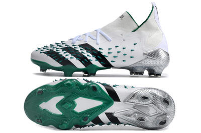 Unisex Adidas Predator Freak.1 FG Football Boots - White/Green/Black