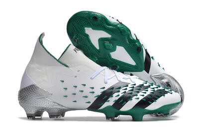 Unisex Adidas Predator Freak.1 FG Football Boots - White/Green/Black