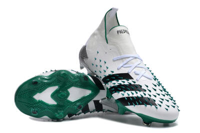 Unisex Adidas Predator Freak.1 FG Football Boots - White/Green/Black