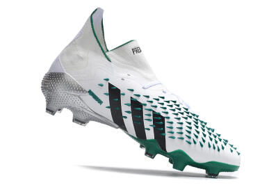 Unisex Adidas Predator Freak.1 FG Football Boots - White/Green/Black