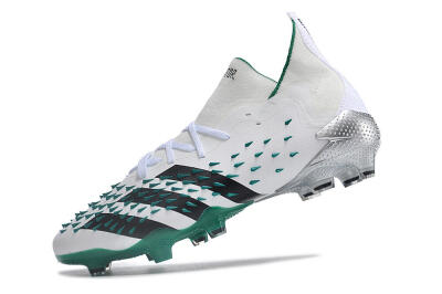 Unisex Adidas Predator Freak.1 FG Football Boots - White/Green/Black